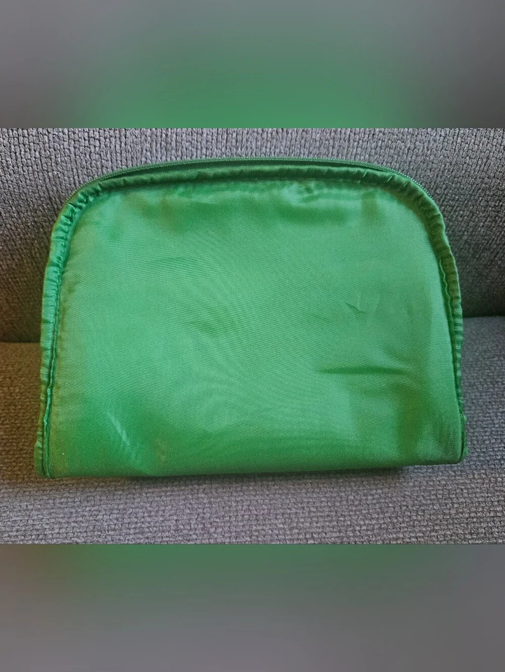Clinique x Kate Spade Green & Blue Floral Print Cosmetic Pouch